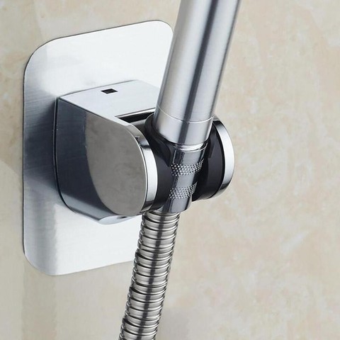 Adjustable Shower Head Holder Self-adhesive Handheld Drill-free Showerhead Rack Punch-free Chrome Bathroom Wall Mount Bracket ► Photo 1/6
