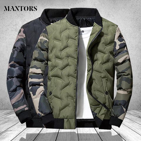 Mens Winter Jackets and Coats Outerwear Clothing 2022 Camouflage Bomber Jacket Men's Windbreaker Thick Warm Male Parkas Military ► Photo 1/6