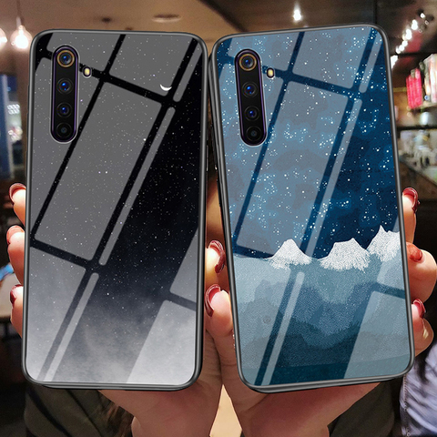 Price History Review On Starry Tempered Glass Case For Oneplus Nord Case Sky Pattern Hard Plastic Back Phone Cover For One Plus 8 7 7t Pro Aliexpress Seller Voppton