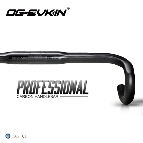 OG-EVKIN HB-010 Full Carbon Handlebar Road Bike UD Matte Bicycle Handle Bar Cycling Bent Bar 40 42 44 46cm Bike Parts 31.8mm ► Photo 1/6