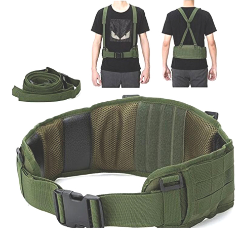 Molle War Battle Belt Tactical Men Army Military Nylon Belt Girdle Police Airsoft Hunting Bag Carrier Soft Padded Waistband ► Photo 1/6