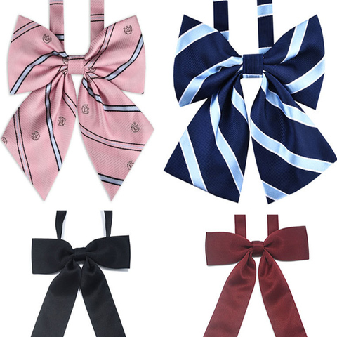 School  Uniform Women Bowtie Ribbon Led Rope New Necktie Handmade Womans Clothing Shirt Butterfly Bow Tie for Women ► Photo 1/5