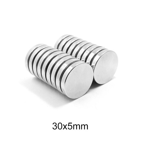 1/2/5/10/15PCS 30x5 mm Powerful Magnetic Magnets 30mmx5mm Strong Permanent Neodymium Magnets 30x5mm Round Search Magnet 30*5 mm ► Photo 1/6