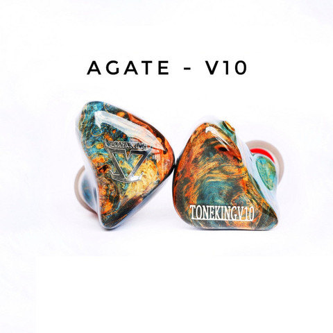 TONEKING V10 10 Balanced Armature 10BA Hifi Music Monitor  Customized Hand Made MMCX Wooden Earphone Earbuds ► Photo 1/6