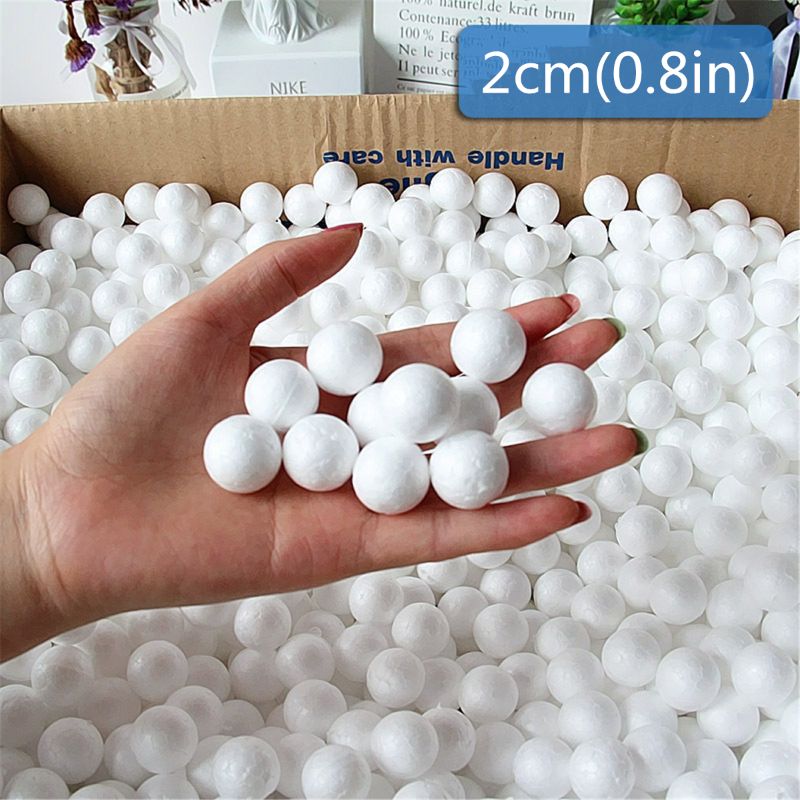 Diy Polystyrene Styrofoam Foam Ball  Polystyrene White Foam Balls - 130  Craft Foam - Aliexpress