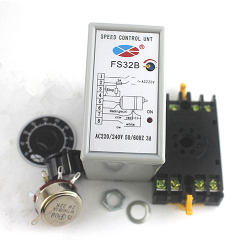 Motor Speed Controller 220V AC SS-32 FS32B Single Phase Motor Controller Split Switch Speed Control ► Photo 1/3