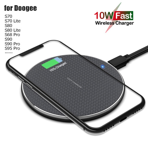 10W Fast Qi Wireless Charging for Doogee S95 S90 S88 S68 Pro 5W Phone Wireless Charger for Doogee S60 S70 S80 Lite BL9000 ► Photo 1/6