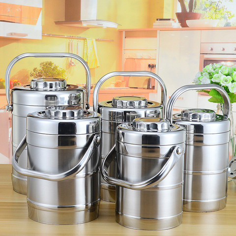 Large Capacity Insulated thermos Lunch Box Stainless Steel Thermal Food Container Adult Picnic Bento Box Portable Lunchbox ► Photo 1/6