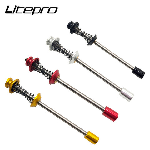 Litepro BMX Folding Bicycle Quick Release Hexagonal Lock Slow Release Mountain Road Bike QR Wheel Set Lever Titanium Alloy Shaft ► Photo 1/5