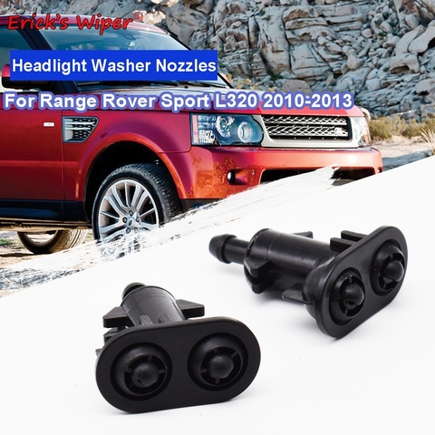 Erick's Wiper 2Pcs Front Headlight Washer Jet Nozzles For Land Rover Range Rover Sport L320 2010-2013 OE# LR015359 LR015358 ► Photo 1/5