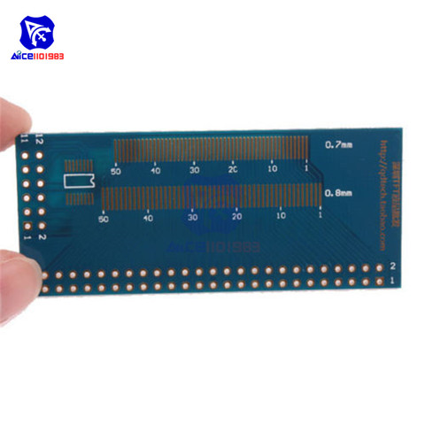 diymore 2PCS/Lot Multiple 0.5/0.7/0.8/1.0mm Pitch TFT LCM LCD Adapter Board FPC Board SMD To DIP Wholesale ► Photo 1/2