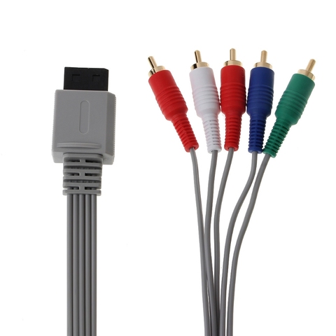 1.8m Component 1080P HDTV AV Audio 5RCA Adapter Cable For Nintendo Wii Console Y3ND ► Photo 1/6