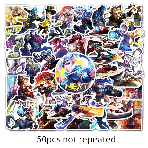 10/50Pcs League Of Legends Game Stickers For Motorcycle Skateboard Toy Refrigerator Guitar Mobile Phone Laptop Refrigerator ► Photo 1/3