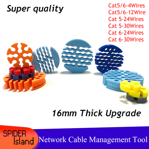 NEW category5 /category 6 Network cable Comb Machine Wire Harness Management Fixer tidy tools for computer room 4/12/24/30 Wires ► Photo 1/6