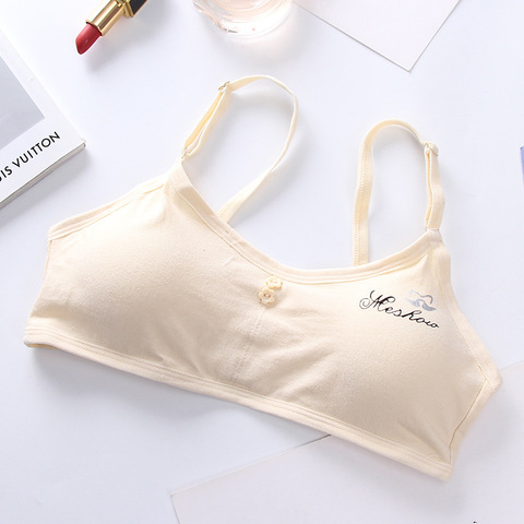 Kids Girls Training Bra For Teen Adjustable Sponge Push Up Bra