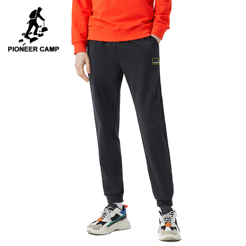 Pioneer Camp 2022 Spring New Jogger Pants Men 100%cotton Drawstring Comfortable Elastic Waist Sweatpants AZZ0107025 ► Photo 1/6