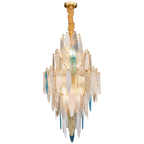 Art Deco LED Postmodern Glass Iron Chandelier Lighting Lustre Suspension Luminaire Lampen For Dinning Room ► Photo 1/6