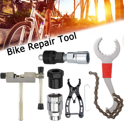 Bicycle Repair Tool Sets Kits Chain Crank Wheel Extractor Outdoor Cycling Pedal Remover Puller Tool MTB Bike Axle Remover ► Photo 1/6