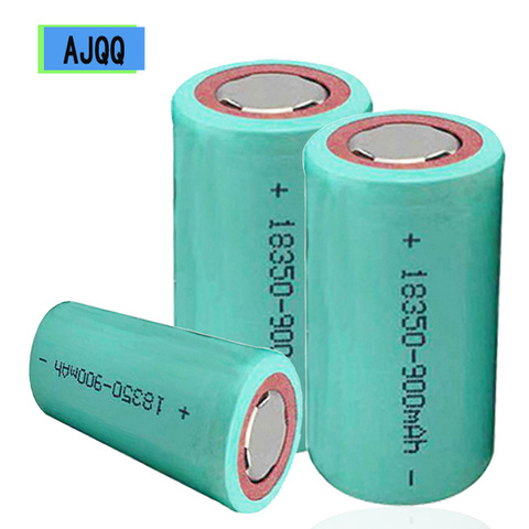 New AJQQ ICR18350 Battery 3.7v 900mAh High Performance Li-Ion Rechargeable Batteries for Flashlight ► Photo 1/6