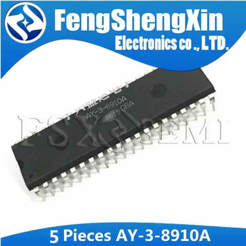 5PCS AY-3-8910 DIP-40 AY-3-8910A AY38910A/P DIP  Programmable Sound Generator ► Photo 1/1