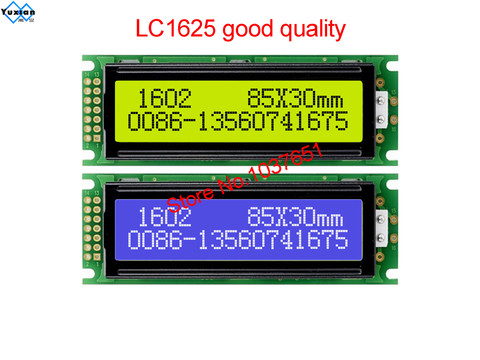 lcd module display 162 16x2 1602 85*30mm LC1625 SPLC780D1 instead WH1602-D LMB162N good quality ► Photo 1/6