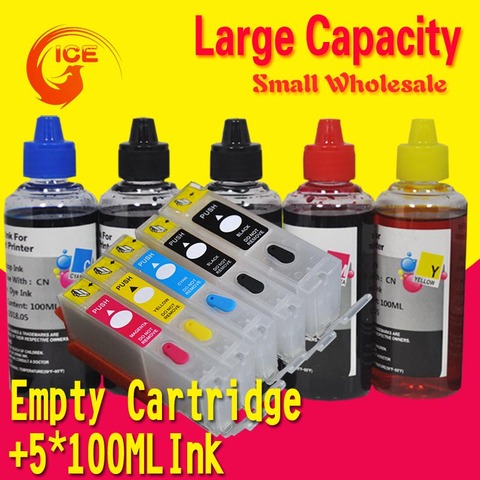 For CANON MG6640 ip7240 MX724 MG 6640 ip 7240 MX 724 Ink cartridge PIxma printer 5 Color refillable ink cartridge PGI450 ► Photo 1/6