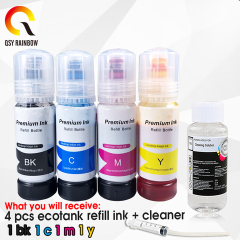 544 Ink for Epson L3150 L3110 104 502 512 504 Ink EcoTank Printer ET2700 ET2750 ET3700 ET2711 BottLe refill dye ink ► Photo 1/6