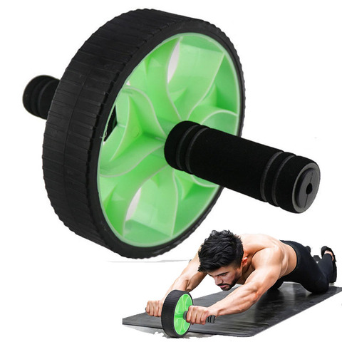 Professional Double-wheeled Updated Ab Abdominal Press Wheel Rollers Home Gym Exercise Equipment for Body Building Fitness ► Photo 1/6