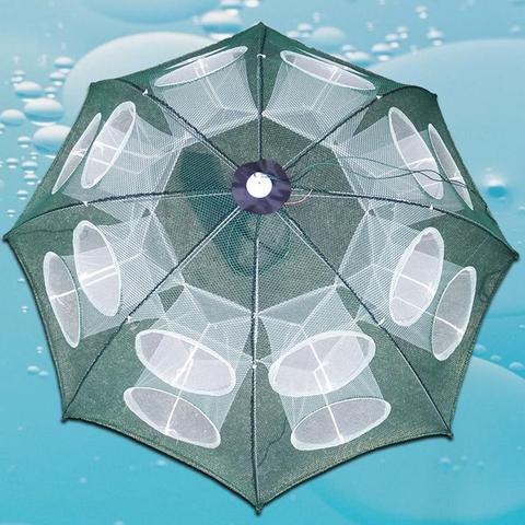 Strengthen 4-20 Holes Automatic Fishing Net Nylon Foldable Catch Fish Trap For Fishes Shrimp Minnows Crab Cast Mesh Fishing Net ► Photo 1/6