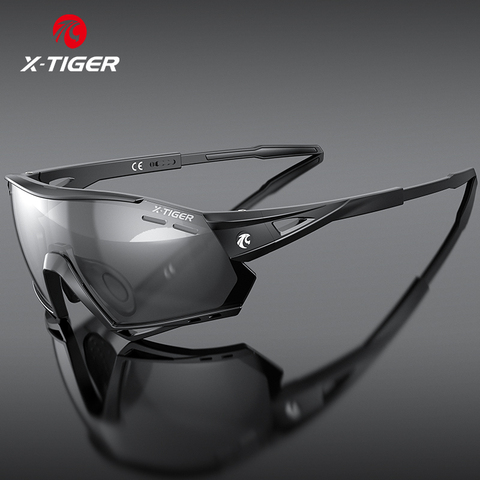 X-TIGER Photochromic Cycling Glasses Sport Road Mtb Mountain Bike Protection Goggle Bicycle Eyewear Cycling Polarized Sunglasses ► Photo 1/6