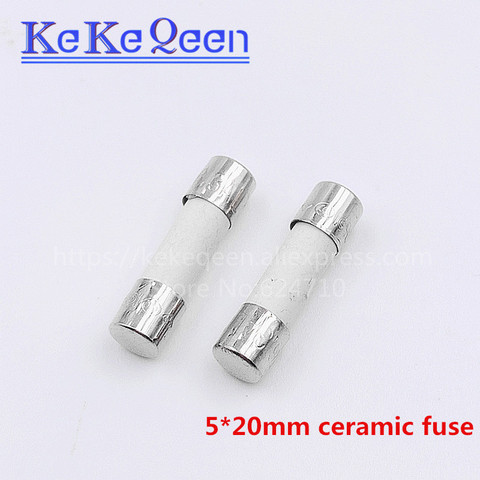 10PCS 5*20mm Fast blow Ceramic Fuse 5x20mm 250V 0.1A 0.25A 0.5A 1A 1.5A 2A 2.5A 3A 3.15A 4A 5A 6A 6.3A 8A 10A 15A 16A 20A 25A30A ► Photo 1/4