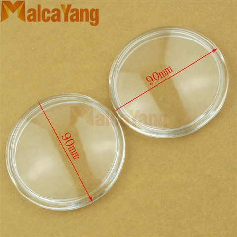 2PCS Anti-fog glass Round diameter 90MM Fog lamp glass For Mitsubishi Pajero Montero Sport 2008-2014 ► Photo 1/5