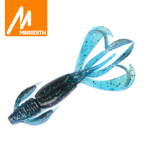 MEREDITH Fishing Lures Crazy Flapper 70mm/3g 10pc/Lot Craws Soft Lures Fishing For Fishing Soft Bait Shrimp Bass Bait Peche Gear ► Photo 1/6