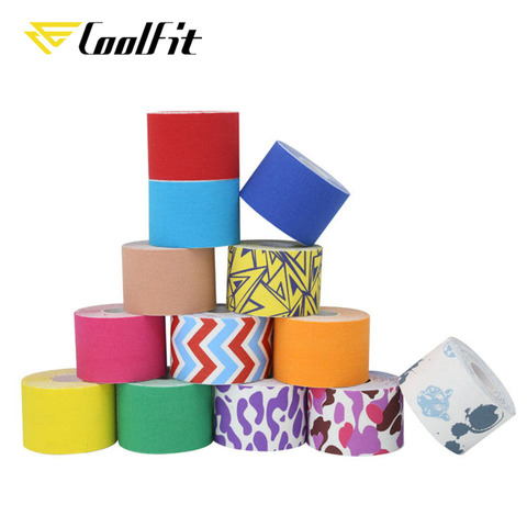 CoolFit 5M Elastic Sport Bandage Tape Knee Protector Self Adhesive Cotton Elastoplast Bandage Kinesiology Muscle Tape for Gym ► Photo 1/6