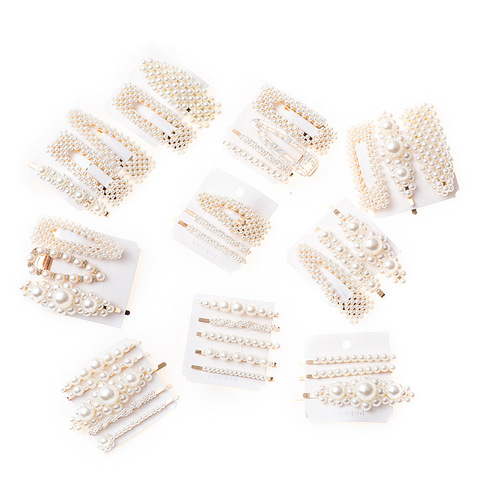 2-20 Pcs/ Set Elegant Pearl Hair Clips for Girls Barrette Stick Fashion  Acrylic Hair Pins Women Hair Accessories Jewelry ► Photo 1/6