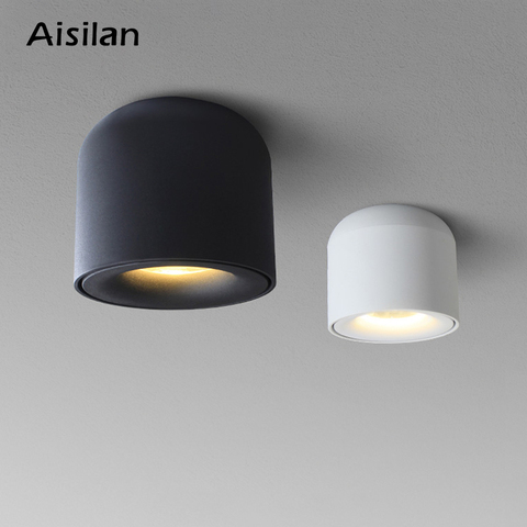 Aisilan LED Downlight Ceiling Spotlights Living Lamp Nordic Lighting For Kitchen Aisle Spot light  Surface mounted AC90-260v ► Photo 1/6