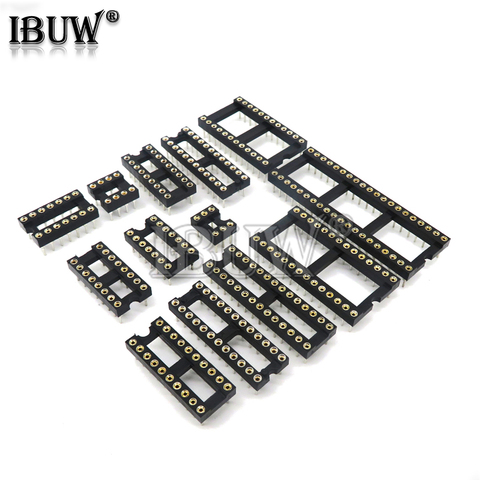 10PCS Round Hole IC socket Connector DIP 6 8 14 16 18 20 24 28 40 pin Sockets DIP6 DIP8 DIP14 DIP16 DIP18 DIP20 DIP28 DIP40 PIN ► Photo 1/2