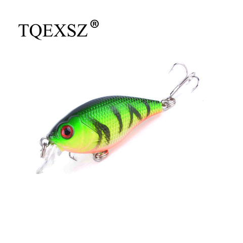 1pcs 7cm 5.7g Swim Fishing Lure Artificial Hard Crank Bait topwater Wobblers japan Mini Fishing Crankbait lure Two Hooks 3D Eyes ► Photo 1/6