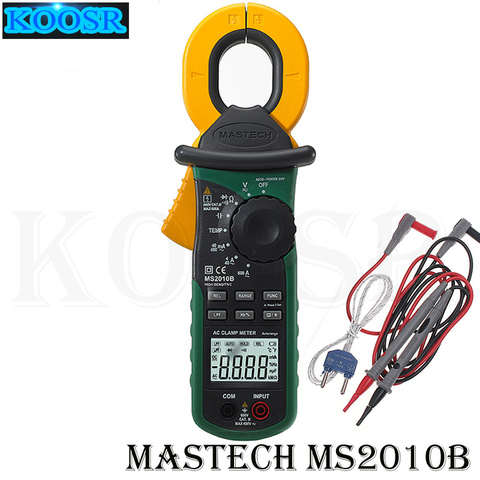 Digital LCD Electrical Professional Multifunction High Sensitivity Leakage Current Tester Clamp Meter DMM MASTECH MS2010B ► Photo 1/6