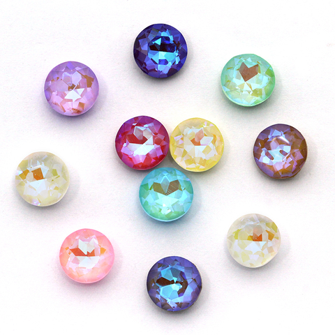 XIAOPU 20pcs Gemstone Flower Shiny MI Crystal Loose Rhinestones K9 Glass Strass Crystal Small Beads Glue on Clothes Nail Arts ► Photo 1/6