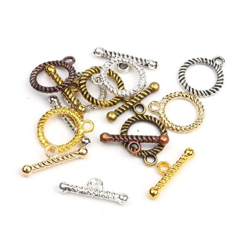 10 pairs antique colors 8 Mixed Round Metal OT Clasp Connector Hook For Jewelry Making Diy Bracelet Accessories Wholesale Supply ► Photo 1/6