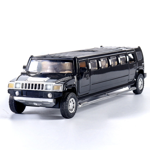 high simulation 1:32 alloy hummer limousine metal diecast car model pull back flashing musical kids toy vehicles free shipping ► Photo 1/6