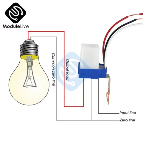 DC 12V 24V AC 220V Automatic Auto Switch On Off Photocell street Light Switch 50-60Hz 10A Photo Control Photoswitch Sensor ► Photo 1/6