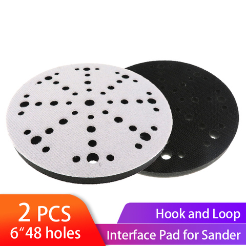 2pcs Soft Interface Pad  6 inch 150mm 48 holes Buffer Sponge for for Sanding Pads Automobiles Motorcycles Abrasive Tools ► Photo 1/6