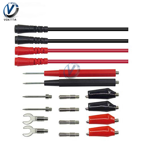 P1500 Test Leads Kit for Digital Multimeter Test Multifunction Crocodile Alligator Clips U Type Probe Banana Plug Battery Clamp ► Photo 1/6