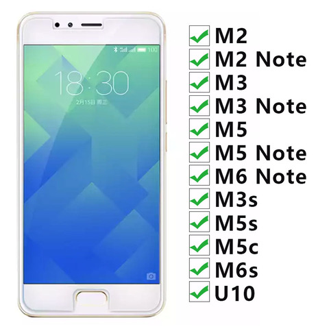 Tempered Glass For Meizu M6s M5c M3s U10 M5 M3 M2 M6 Note Protective Glas On Maisie M 6s 5c 3s 5 3 6 2 S C 2m 3m 5m 6m Not U 10 ► Photo 1/1