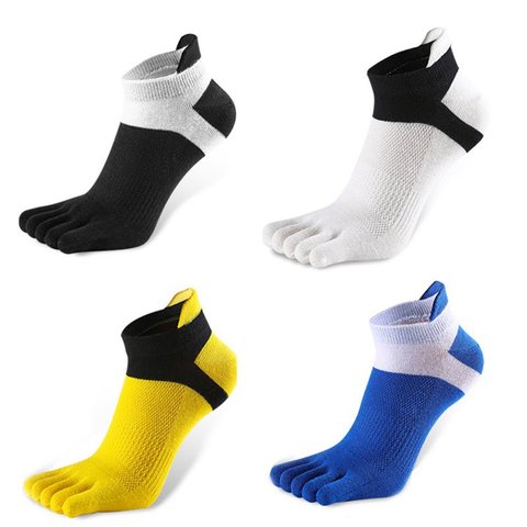1Pairs 38-43 Outdoor Men's socks Breathable Cotton Toe Socks Sports Jogging cycling running 5 Finger Toe slipper sock ► Photo 1/6