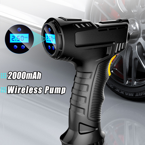 120W Rechargeable Air Compressor Wireless Inflatable Pump Portable Air Pump Car Tire Inflator Digital for Car Bicycle Balls ► Photo 1/6