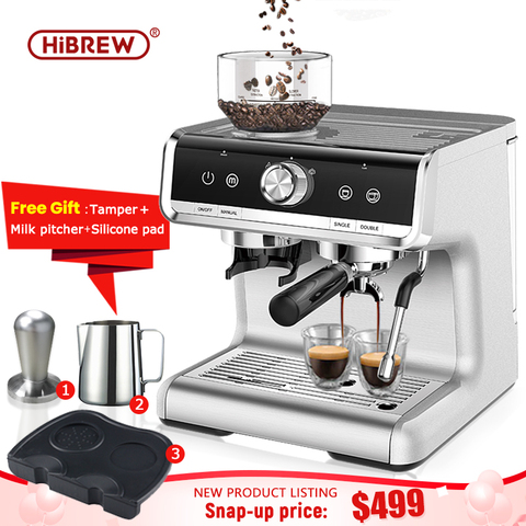 HiBREW  Barista Pro auto grinding  bean to coffee automatic cappuccino commercial espresso maker for cafe hotel restaurant ► Photo 1/6