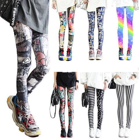 Fashion Leggings Sexy Casual Highly Elastic and Colorful Leg Warmer Fit Most Sizes Leggins Pants Trousers Woman's Leggings ► Photo 1/6